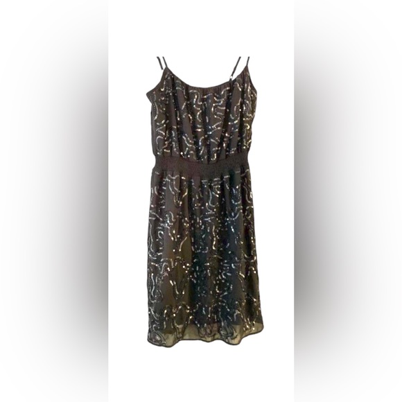MM Couture Dresses & Skirts - MM Couture by Miss Me Little Black Sequin and Beaded Dress Size Small